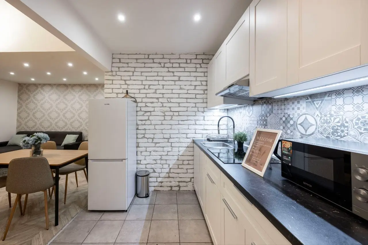Living room — Stylish Gallery Apartment for Rent in Budapest 7th District